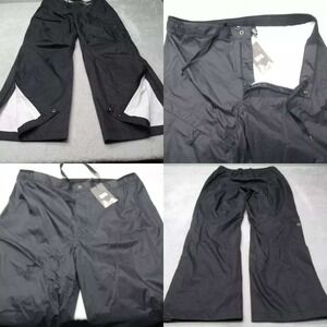Mountain Hardwear Exponent 2 Pants Men XL Black Drawstring Rain 2.5L Fish 36x32‎